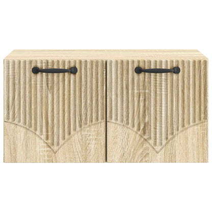 Wandbeugel TV-kast Sonoma Eiken 59,5 x 41 x 30 cm Bewerkt hout
