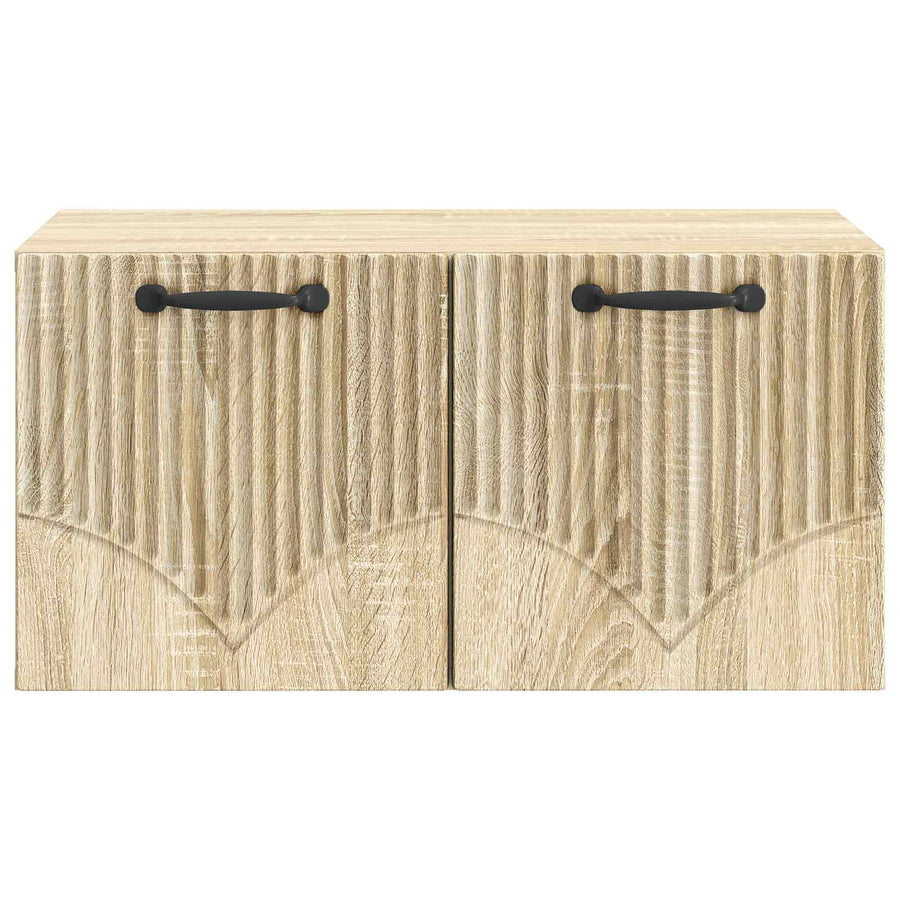 Wandbeugel TV-kast Sonoma Eiken 59,5 x 41 x 30 cm Bewerkt hout