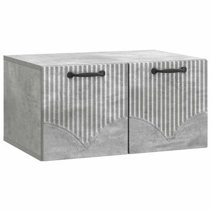 Wandbeugel TV-kast Betongrijs 59,5 x 41 x 30 cm Bewerkt hout