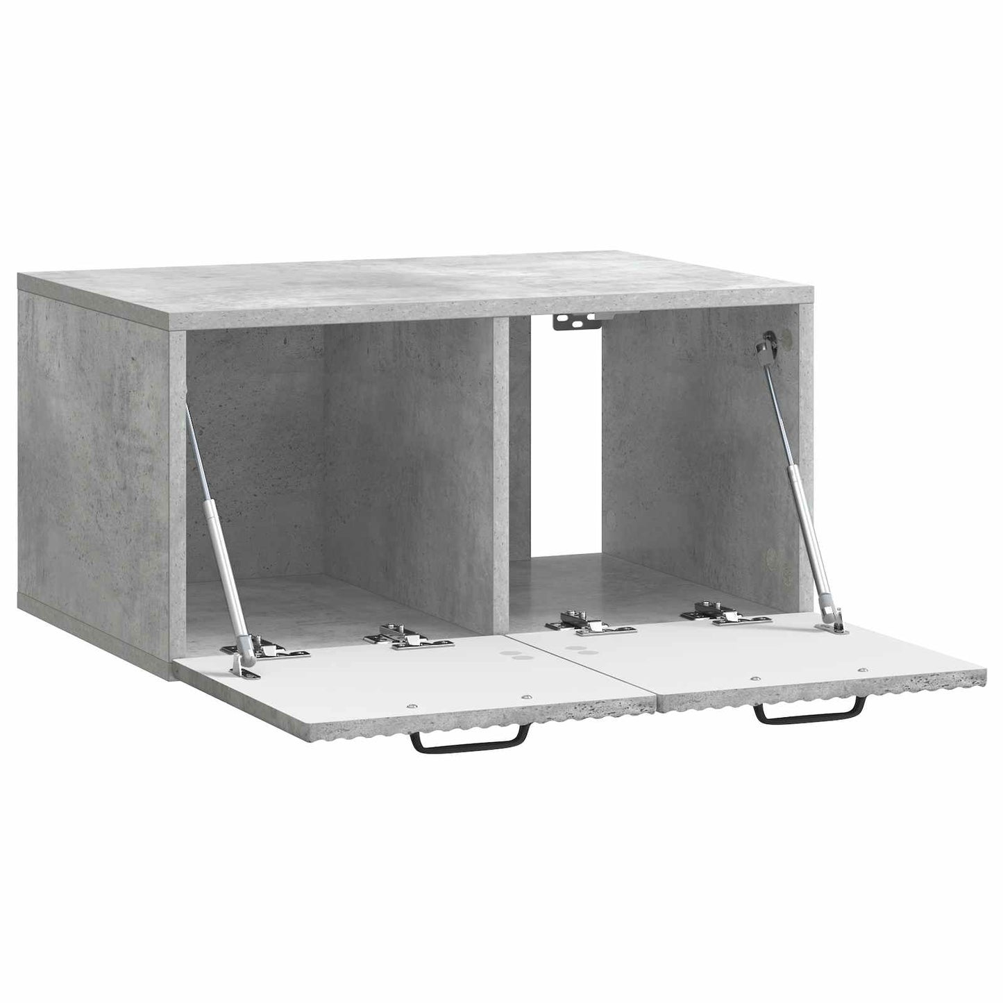 Wandbeugel TV-kast Betongrijs 59,5 x 41 x 30 cm Bewerkt hout