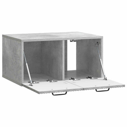 Wandbeugel TV-kast Betongrijs 59,5 x 41 x 30 cm Bewerkt hout