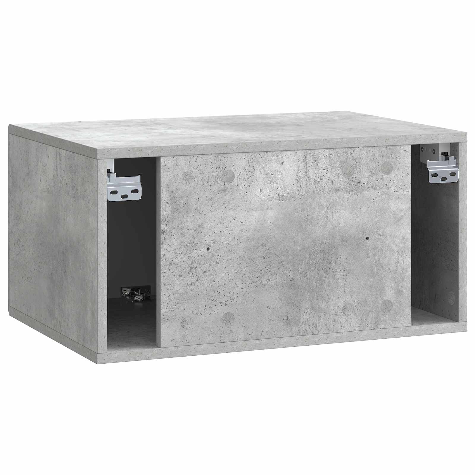 Wandbeugel TV-kast Betongrijs 59,5 x 41 x 30 cm Bewerkt hout
