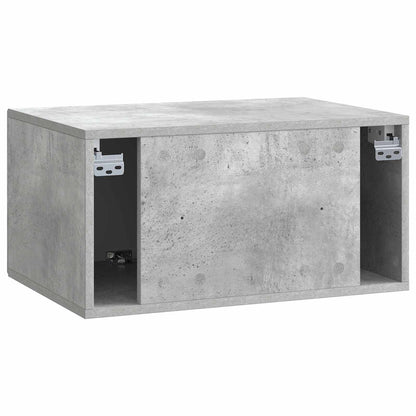 Wandbeugel TV-kast Betongrijs 59,5 x 41 x 30 cm Bewerkt hout
