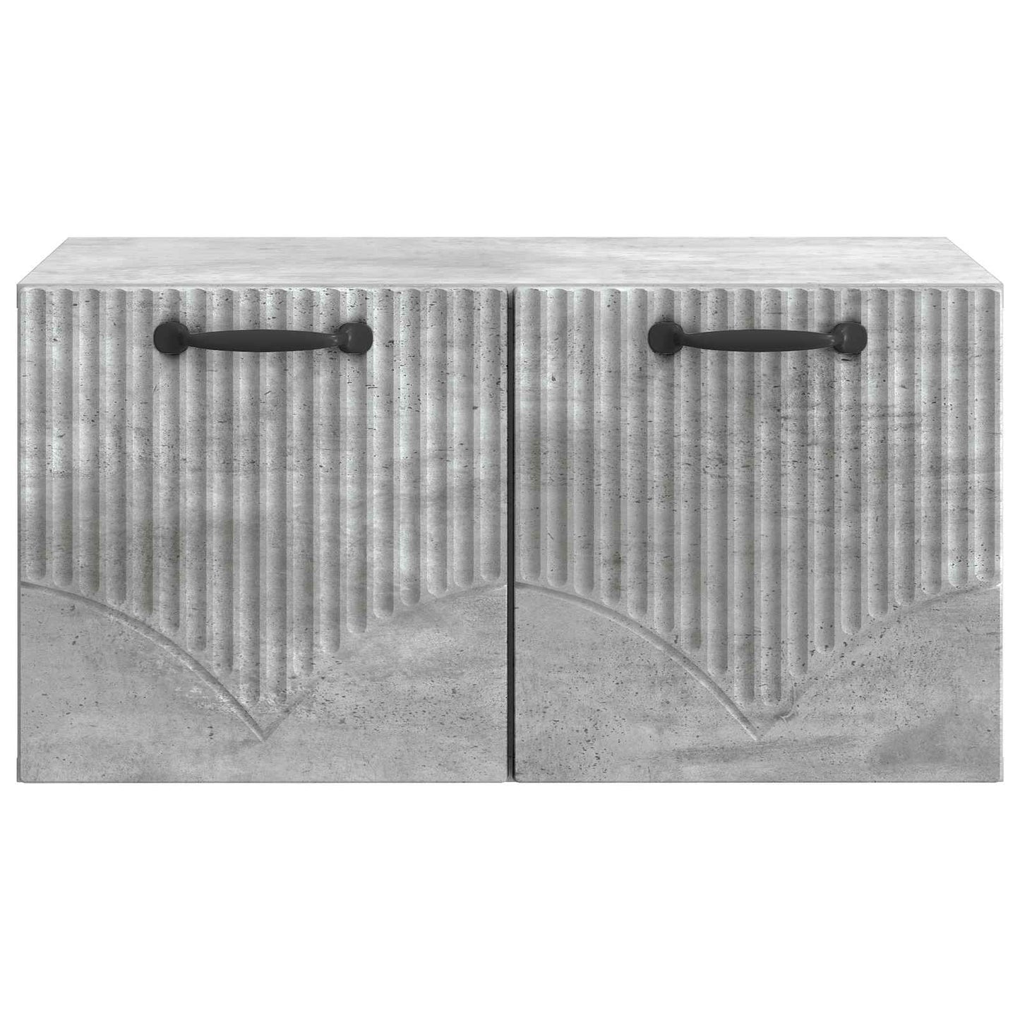 Wandbeugel TV-kast Betongrijs 59,5 x 41 x 30 cm Bewerkt hout
