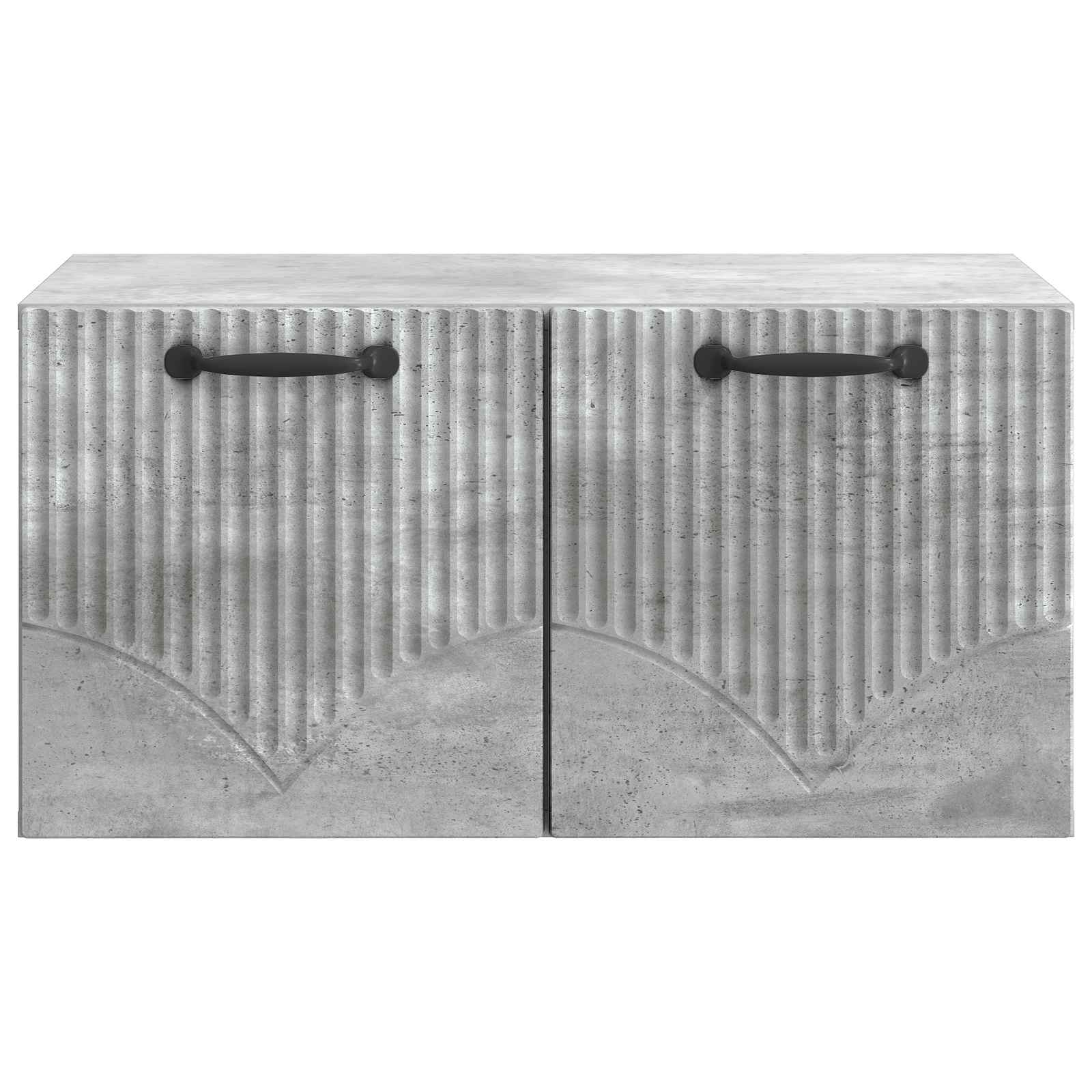 Wandbeugel TV-kast Betongrijs 59,5 x 41 x 30 cm Bewerkt hout