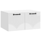 Tv-meubel 59,5x41x30 cm bewerkt hout hoogglans wit
