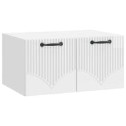 Tv-meubel 59,5x41x30 cm bewerkt hout hoogglans wit