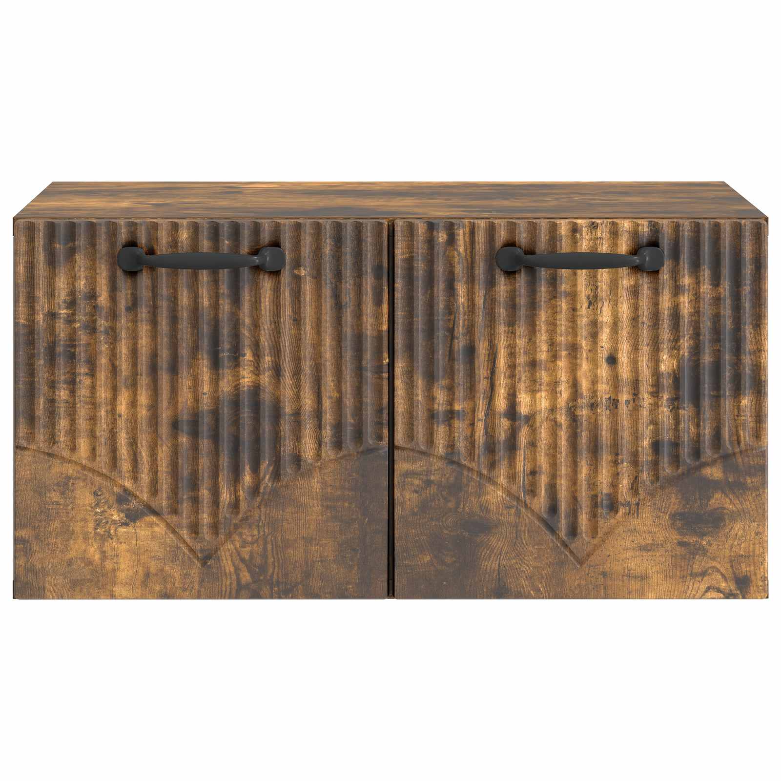 Wandbeugel TV-kast Gerookt eiken 59,5 x 41 x 30 cm Bewerkt hout