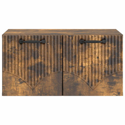 Wandbeugel TV-kast Gerookt eiken 59,5 x 41 x 30 cm Bewerkt hout