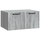 Wandkast 59,5x41x30 cm bewerkt hout grijs