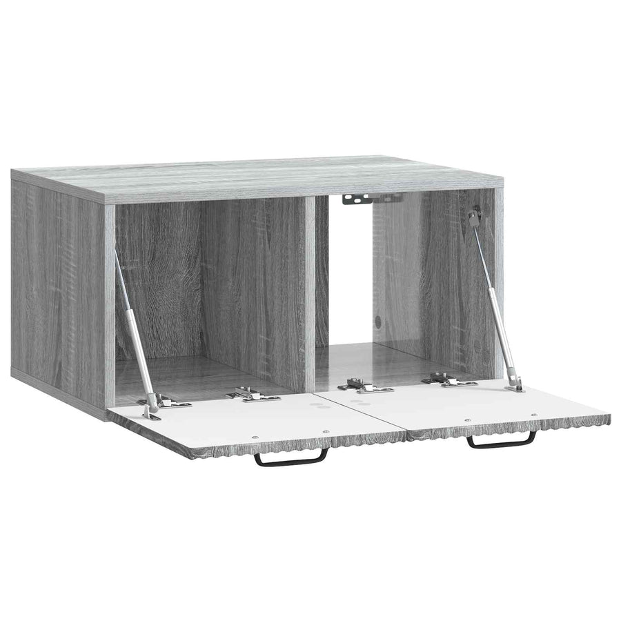 Wandbeugel TV-kast Grijs sonoma 59,5 x 41 x 30 cm Bewerkt hout