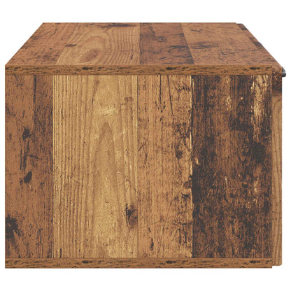 Wandbeugel TV-kast Oud hout 59,5 x 41 x 30 cm Bewerkt hout