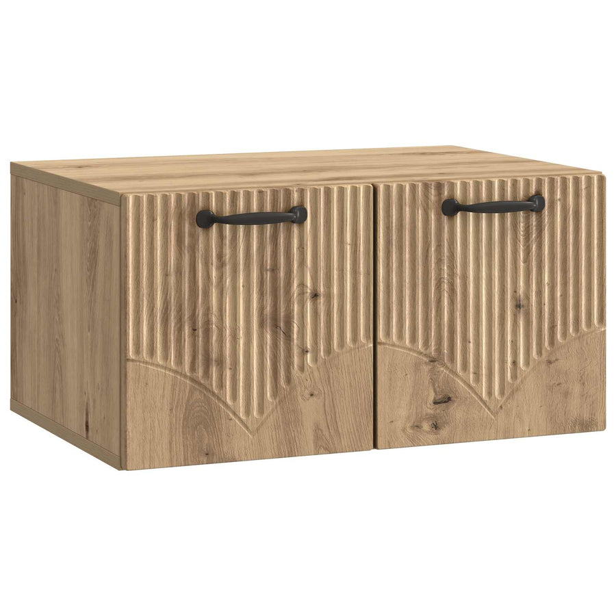 Wandbeugel TV-kast Artisanaal eiken 59,5 x 41 x 30 cm