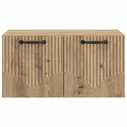 Wandbeugel TV-kast Artisanaal eiken 59,5 x 41 x 30 cm