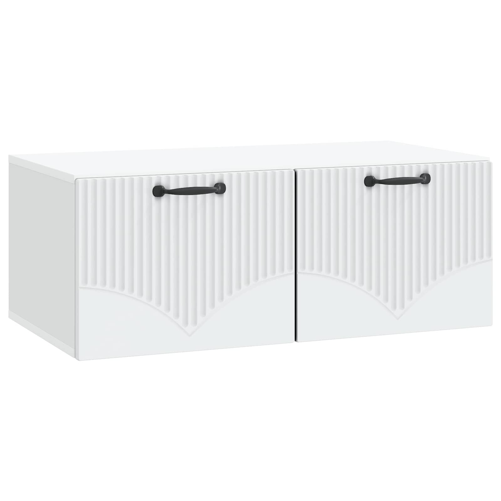 Wandbeugel TV-kast Wit 78,5 x 41 x 30 cm Bewerkt hout