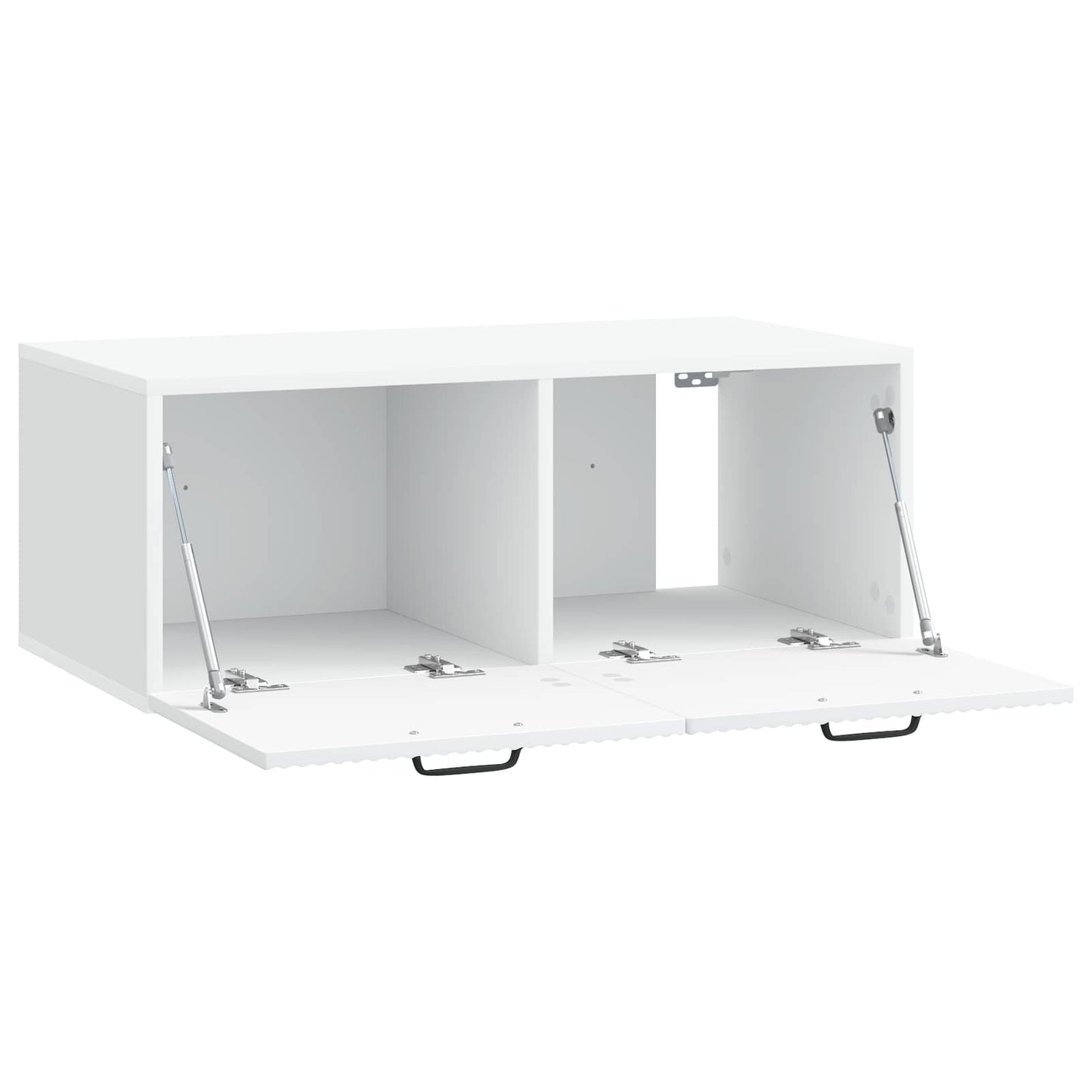 Wandbeugel TV-kast Wit 78,5 x 41 x 30 cm Bewerkt hout