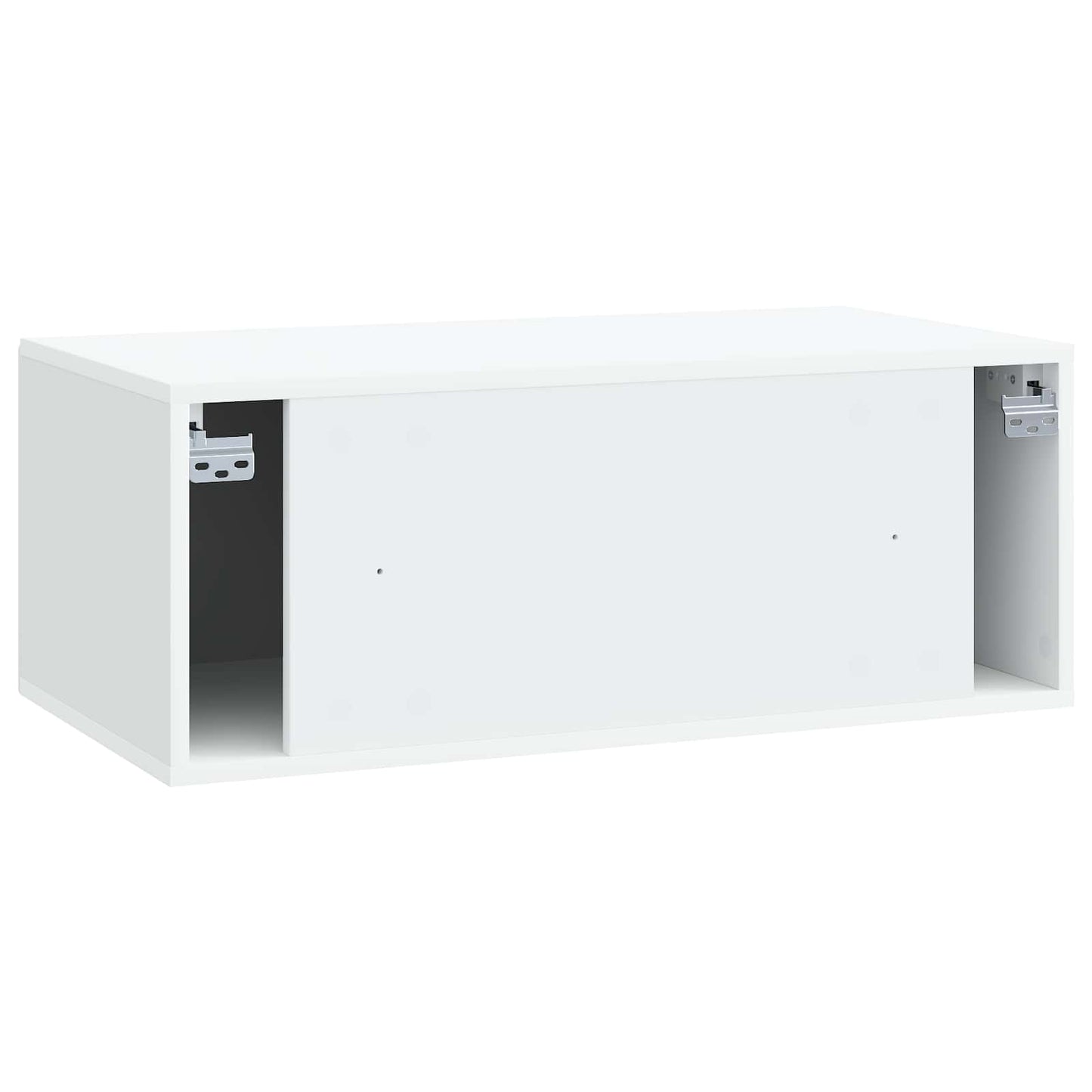 Wandbeugel TV-kast Wit 78,5 x 41 x 30 cm Bewerkt hout