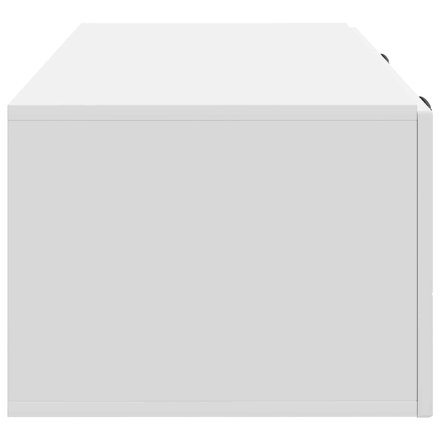 Wandbeugel TV-kast Wit 78,5 x 41 x 30 cm Bewerkt hout