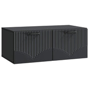 Wandkast tv-meubel 78,5x41x30 cm zwart bewerkt hout