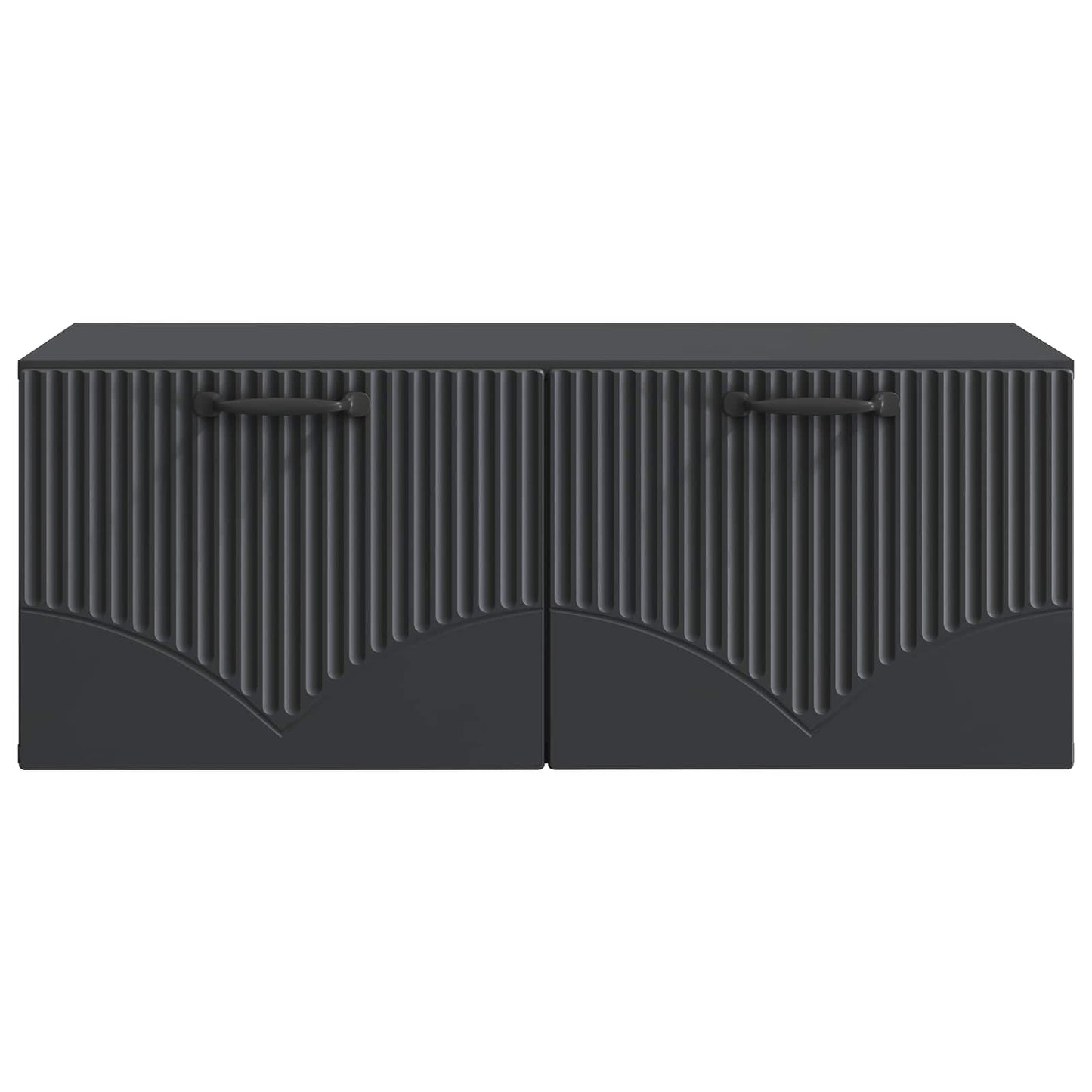 Wandbeugel TV-kast Zwart 78,5 x 41 x 30 cm Bewerkt hout