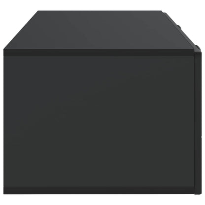 Wandbeugel TV-kast Zwart 78,5 x 41 x 30 cm Bewerkt hout