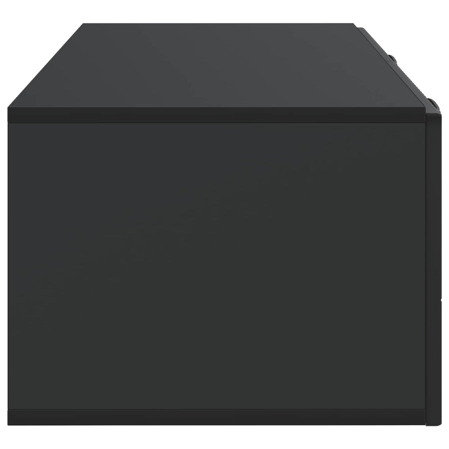 Wandbeugel TV-kast Zwart 78,5 x 41 x 30 cm Bewerkt hout