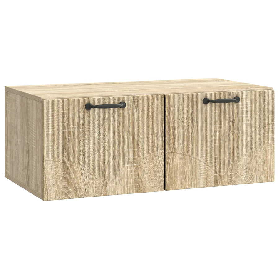 Wandbeugel TV-kast Sonoma Eiken 78,5 x 41 x 30 cm Bewerkt hout