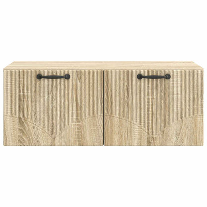 Wandbeugel TV-kast Sonoma Eiken 78,5 x 41 x 30 cm Bewerkt hout