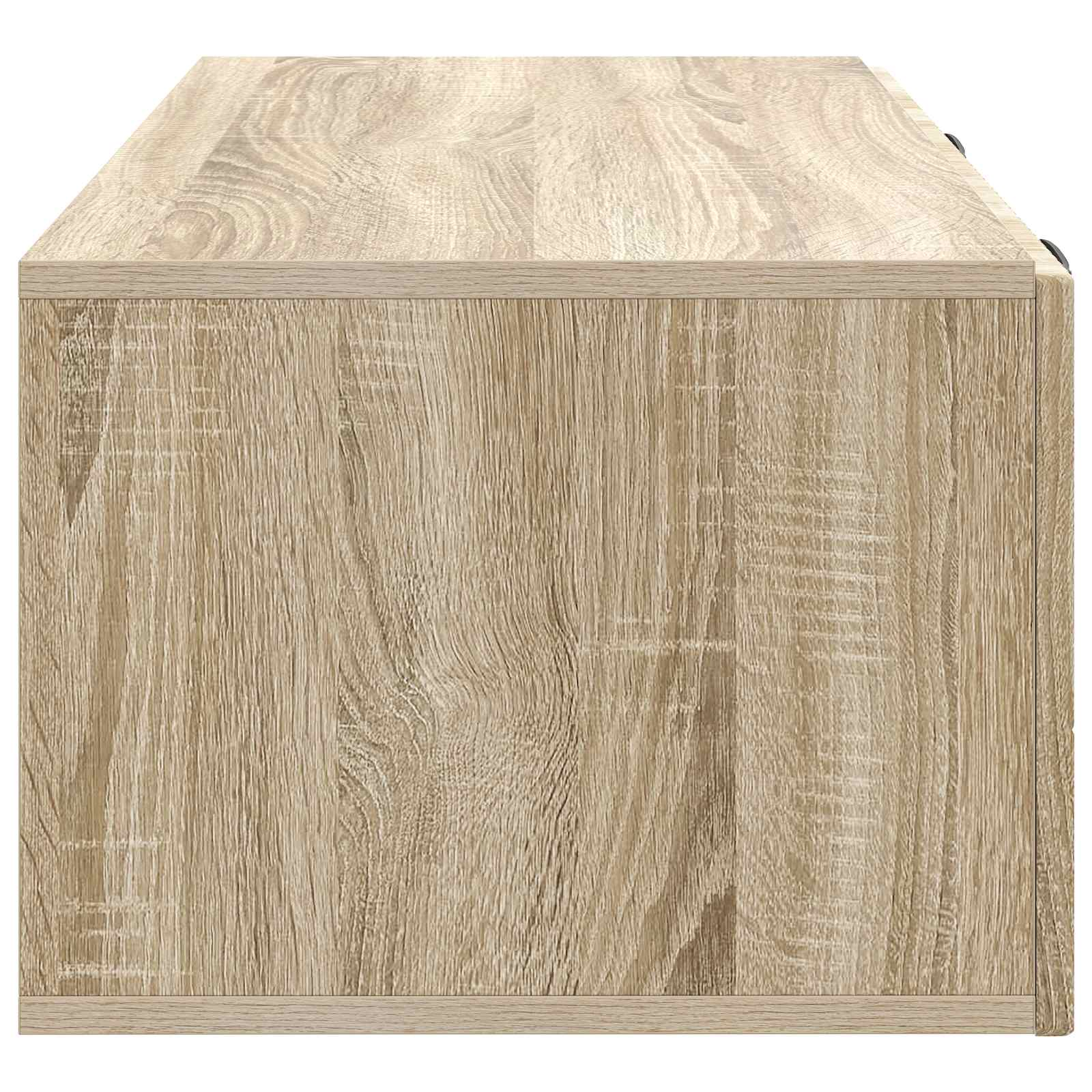 Wandbeugel TV-kast Sonoma Eiken 78,5 x 41 x 30 cm Bewerkt hout