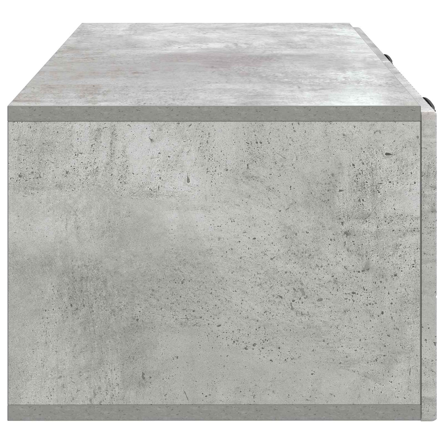 Wandbeugel TV-kast Betongrijs 78,5 x 41 x 30 cm Bewerkt hout