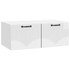 Tv-meubel 78,5x41x30 cm bewerkt hout hoogglans wit