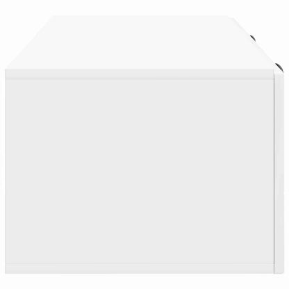 Wandbeugel TV-kast Hoogglans Wit 78,5 x 41 x 30 cm Bewerkt hout