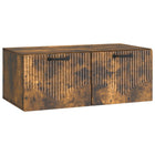 Wall bracket TV cabinet Smoked oak 78.5 x 41 x 30 cm Engineered wood
