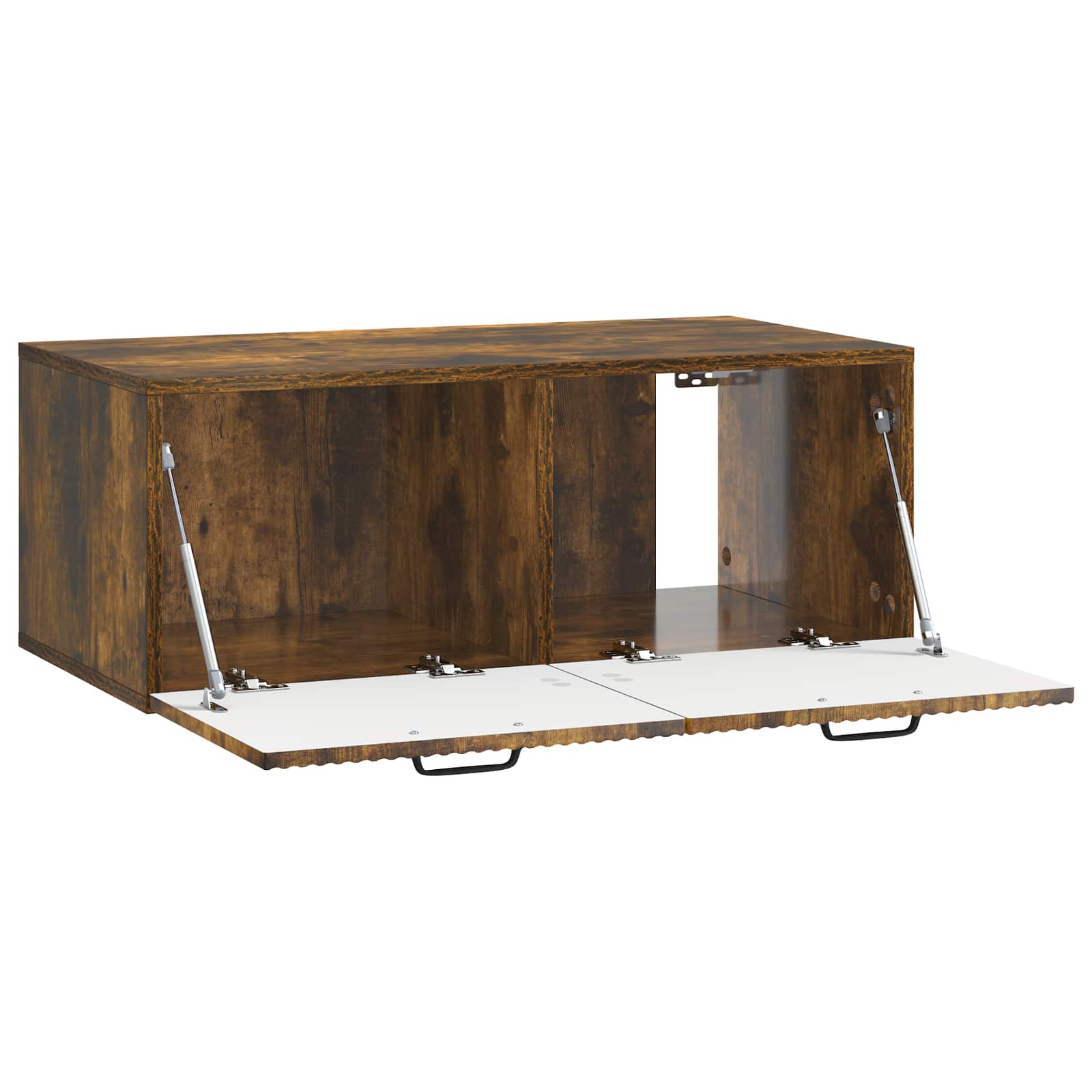 Wandbeugel TV-kast Gerookt eiken 78,5 x 41 x 30 cm Bewerkt hout