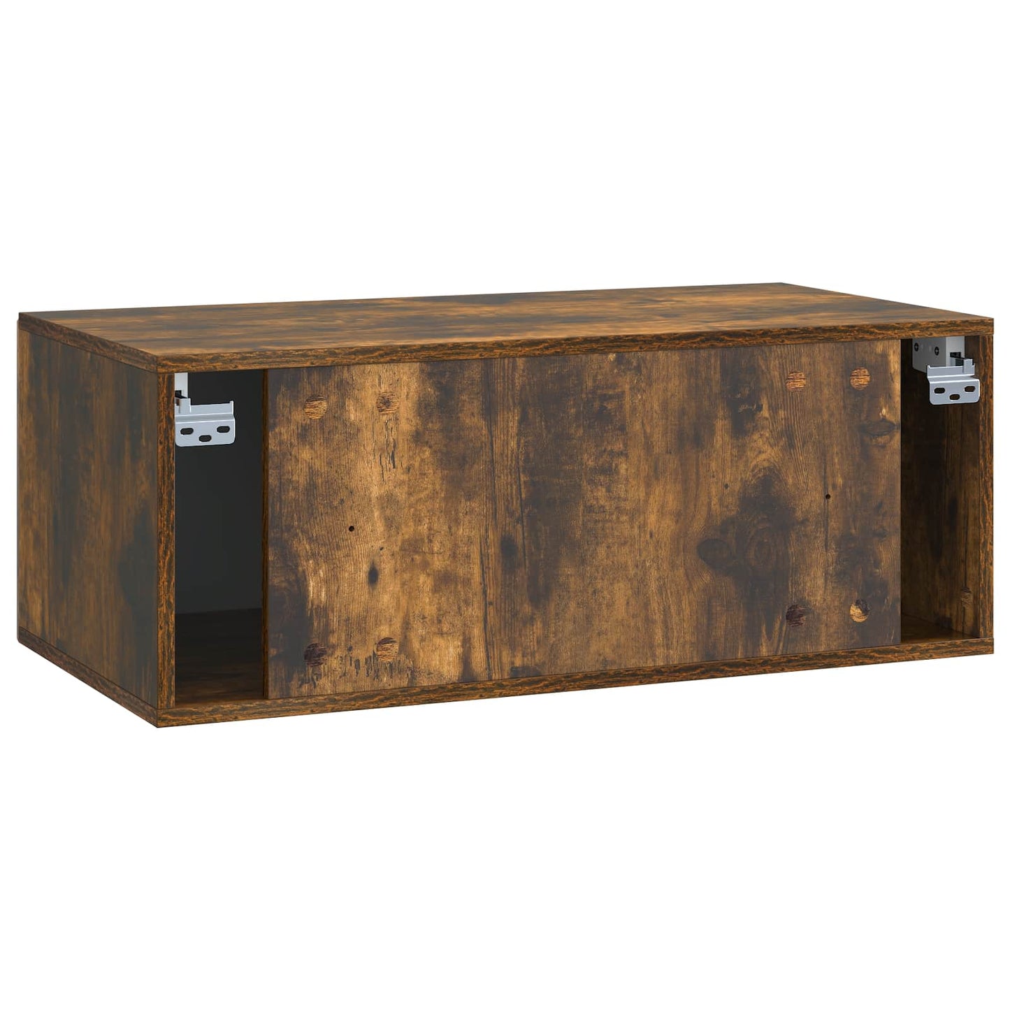 Wandbeugel TV-kast Gerookt eiken 78,5 x 41 x 30 cm Bewerkt hout