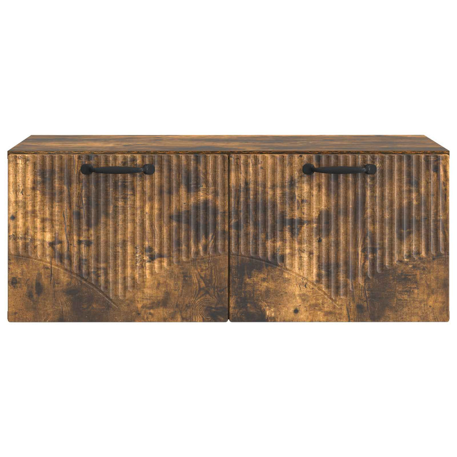Wandbeugel TV-kast Gerookt eiken 78,5 x 41 x 30 cm Bewerkt hout