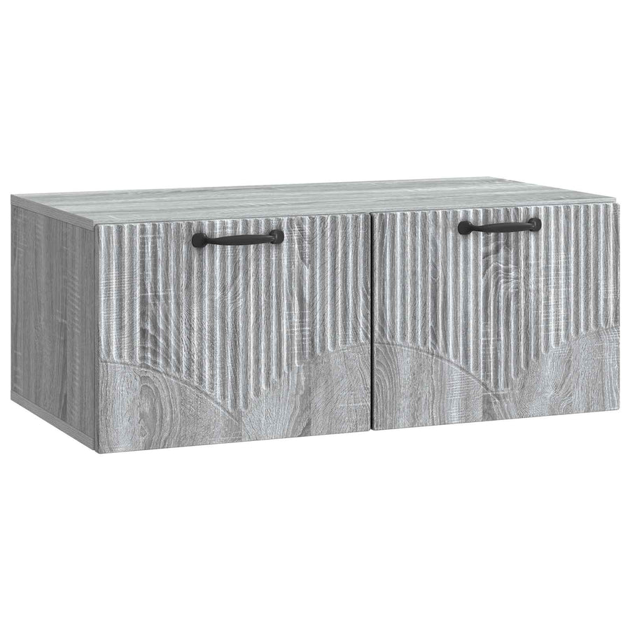 Wandbeugel TV-kast Grijs sonoma 78,5 x 41 x 30 cm Bewerkt hout