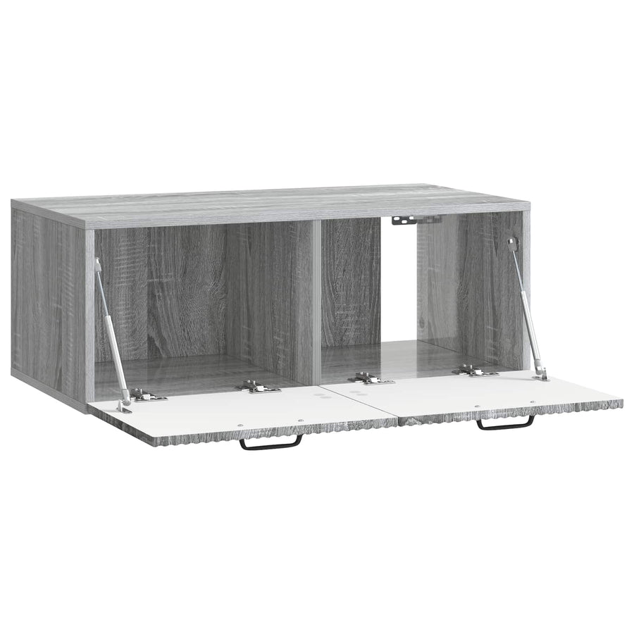 Wandbeugel TV-kast Grijs sonoma 78,5 x 41 x 30 cm Bewerkt hout