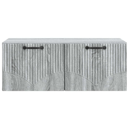 Wandbeugel TV-kast Grijs sonoma 78,5 x 41 x 30 cm Bewerkt hout
