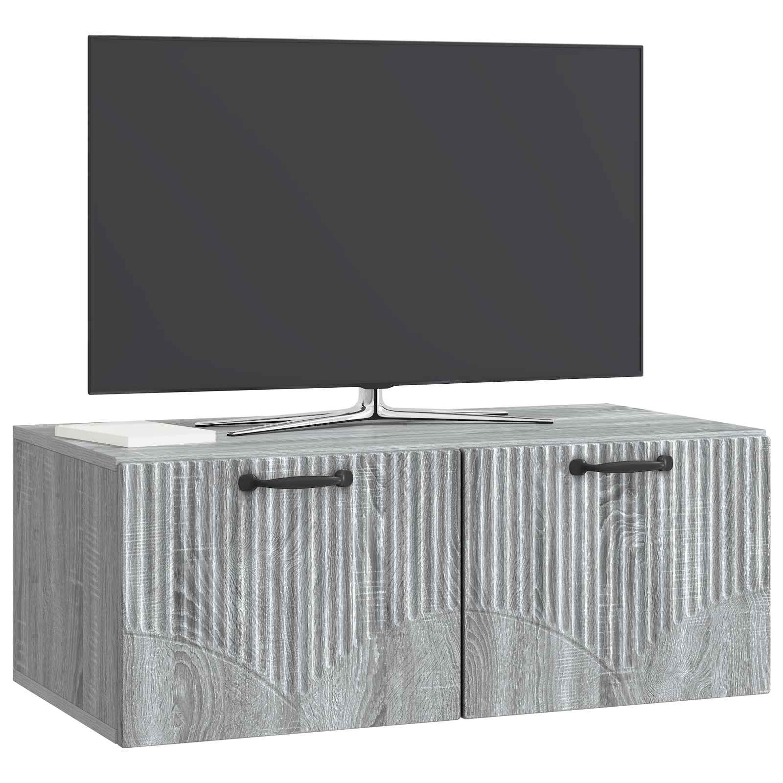 Wandbeugel TV-kast Grijs sonoma 78,5 x 41 x 30 cm Bewerkt hout