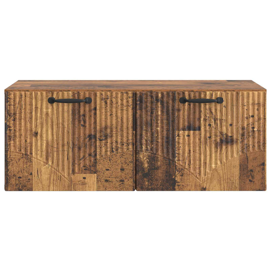 Wandbeugel TV-kast Oud hout 78,5 x 41 x 30 cm Bewerkt hout