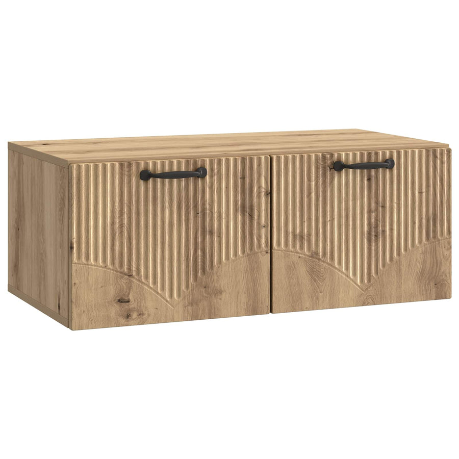 Wandbeugel TV-kast Artisanaal eiken 78,5 x 41 x 30 cm