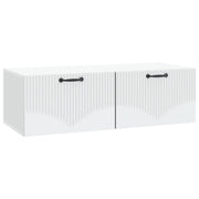 Tv-meubel 98x41x30 cm wit bewerkt hout