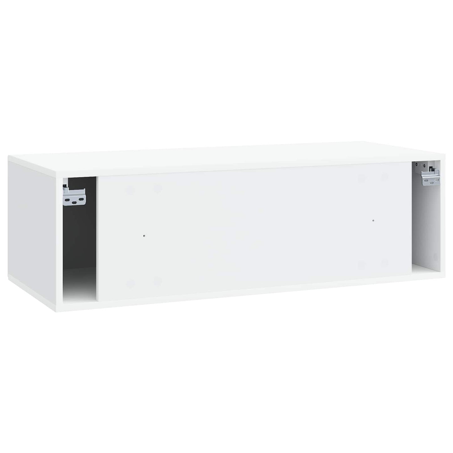 Wandbeugel TV-kast Wit 98 x 41 x 30 cm Bewerkt hout