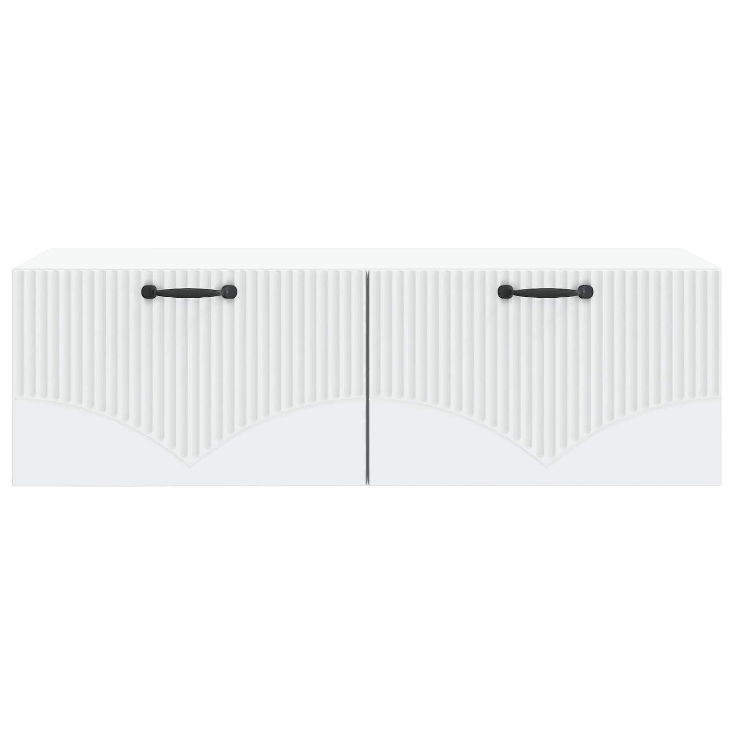 Wandbeugel TV-kast Wit 98 x 41 x 30 cm Bewerkt hout