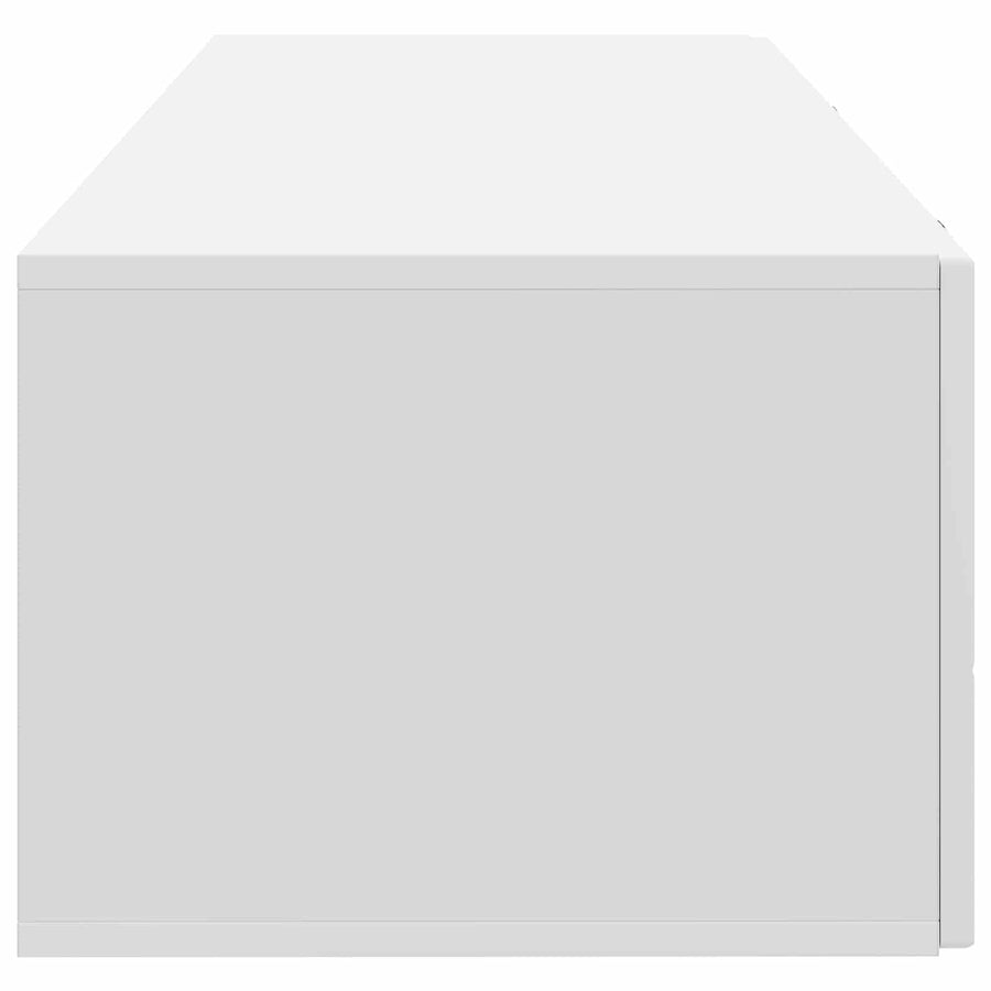 Wandbeugel TV-kast Wit 98 x 41 x 30 cm Bewerkt hout