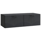 Tv-meubel 98x41x30 cm bewerkt hout zwart