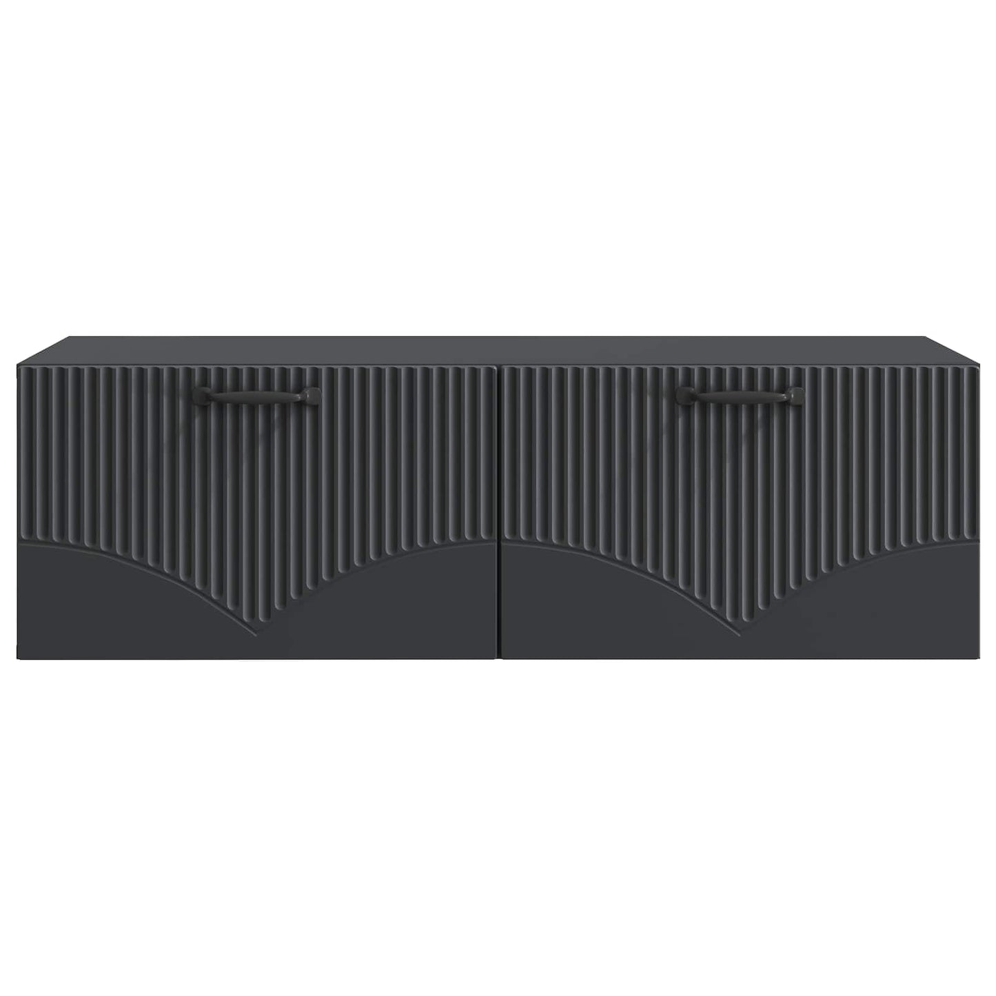 Wandbeugel TV-kast Zwart 98 x 41 x 30 cm Bewerkt hout