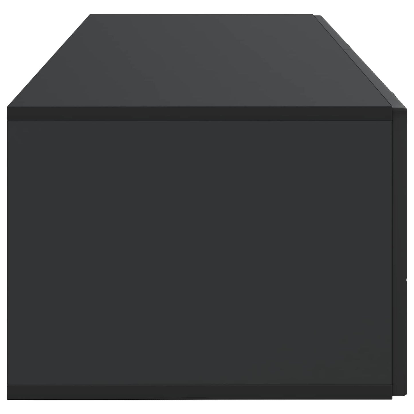Wandbeugel TV-kast Zwart 98 x 41 x 30 cm Bewerkt hout