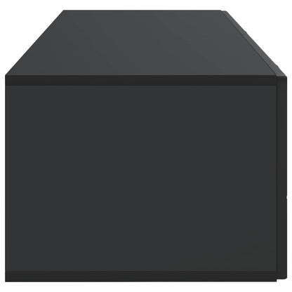 Wandbeugel TV-kast Zwart 98 x 41 x 30 cm Bewerkt hout